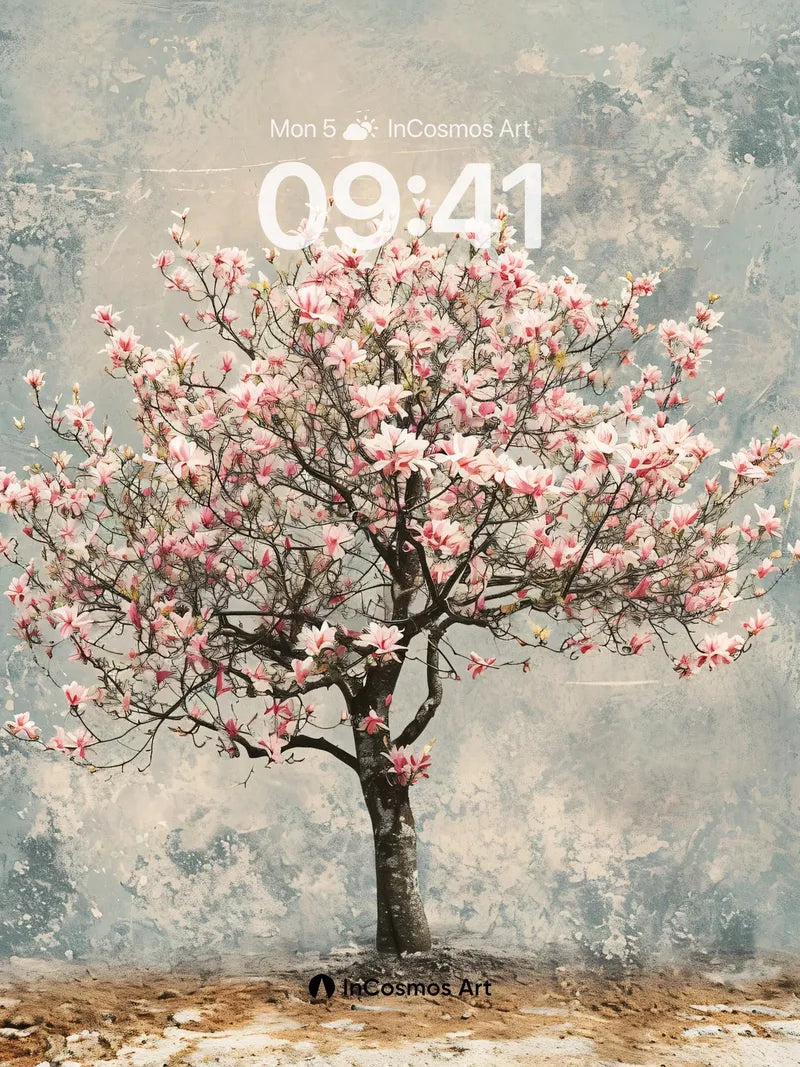 Serene Bloom Wallpaper with Ethereal Canvas