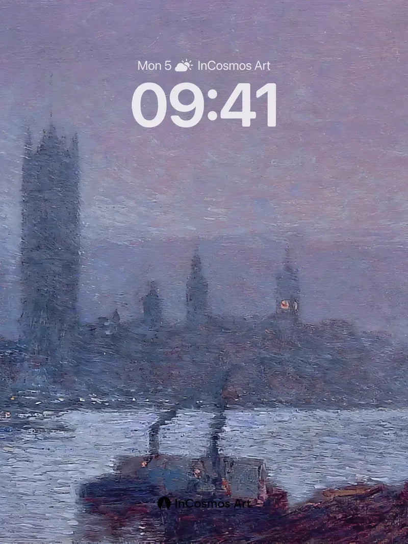 Misty Reverie Wallpaper with Gothic Silhouettes