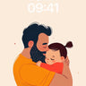 Tender Embrace Wallpaper with Warm Hues wallpaper for iPhone, iPad & Mac
