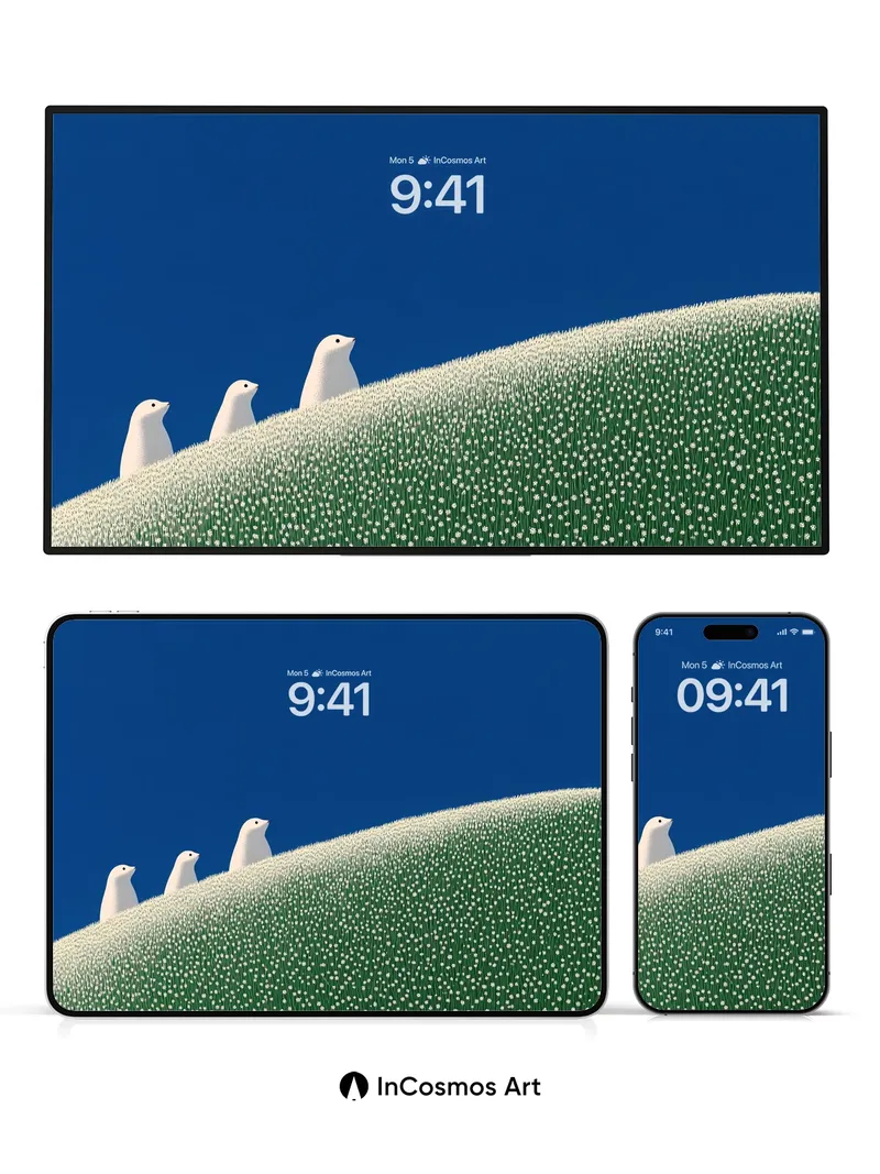 Serenity Ridge Wallpaper with Whispering Snow