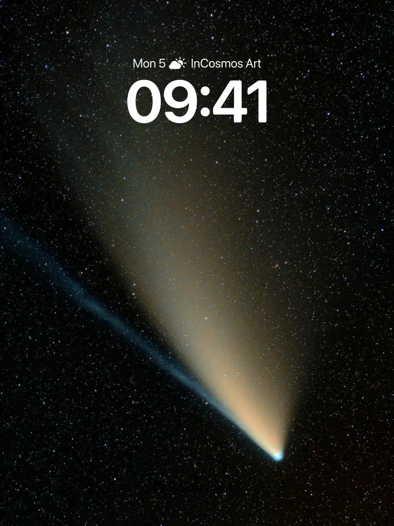 Cosmic Whisper Wallpaper with Starlight Tail