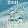Snowy Village Serenity Wallpaper wallpaper for iPhone, iPad & Mac