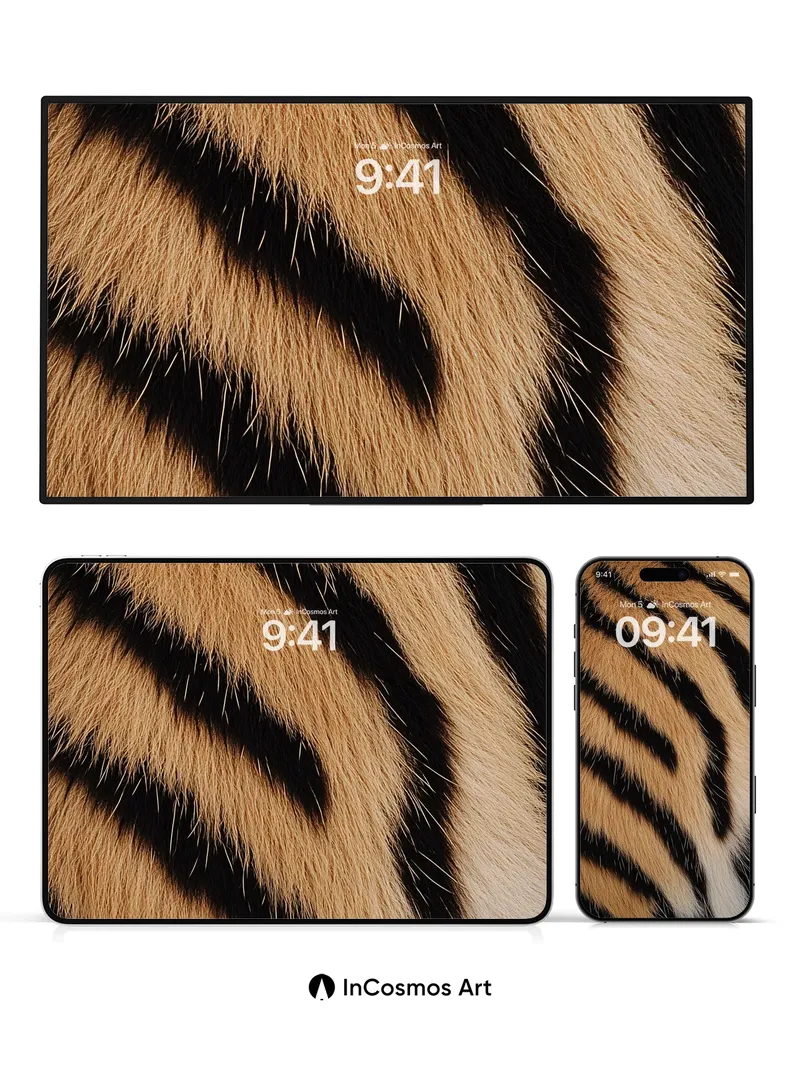 Wild Stride Wallpaper with Feral Texture