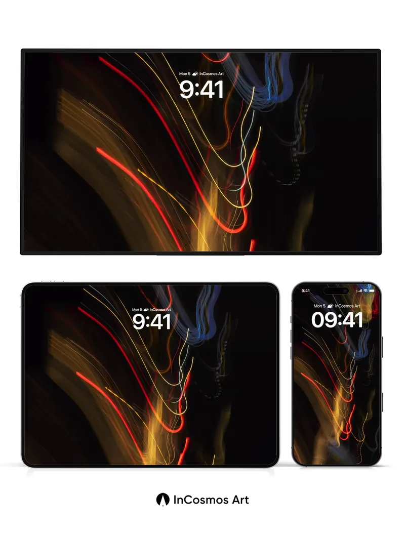 Neon Pulse Wallpaper with Electric Veins