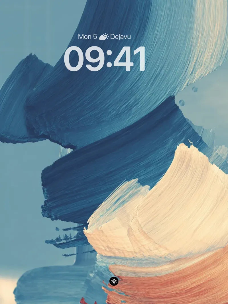 Abstract Brushstroke Waves Gradient Background