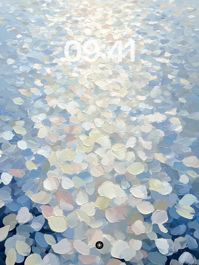 Serene Light Reflections Wallpaper in Soft Haze wallpaper for iPhone, iPad & Mac