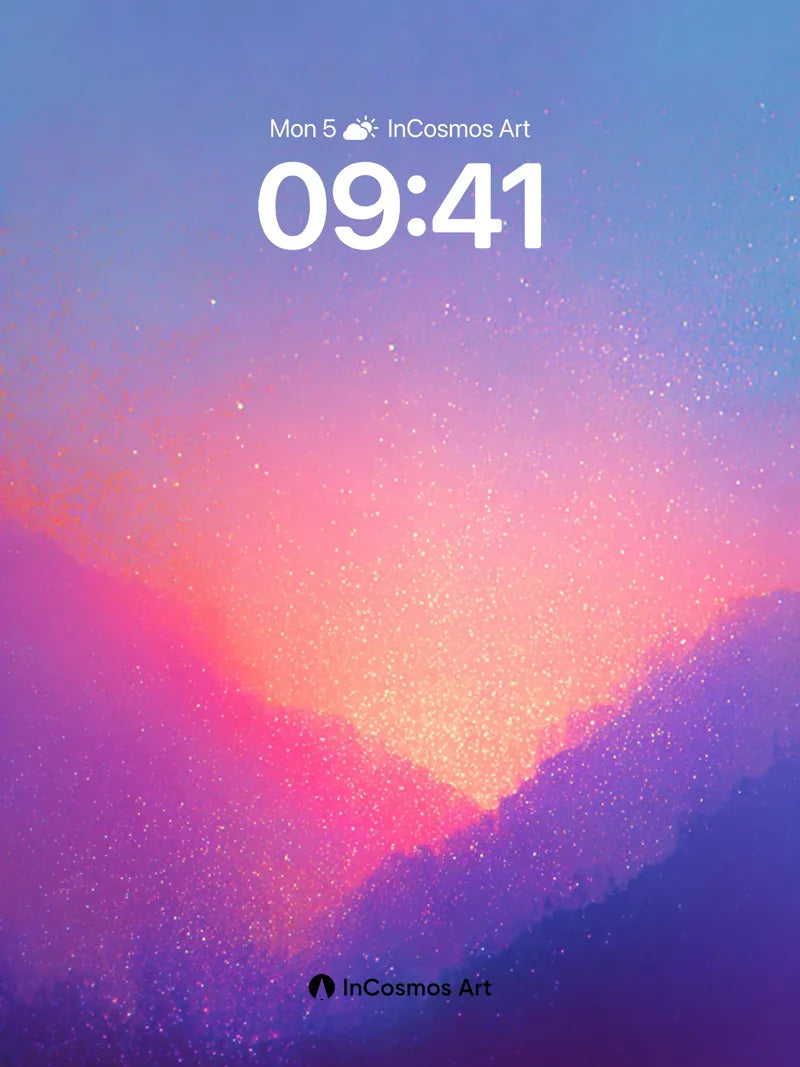 Cosmic Hush Wallpaper with Starlight Veil