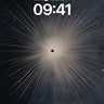 Cosmic Veil Wallpaper with Radiant Core wallpaper for iPhone, iPad & Mac