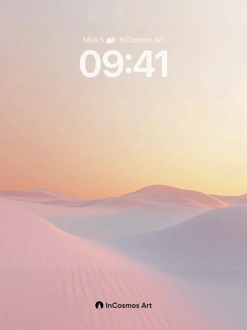 Serenity Dune Wallpaper with Soft Light Veil