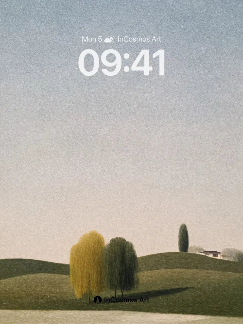 Serenity Ridge Wallpaper with Whispering Trees wallpaper for iPhone, iPad & Mac