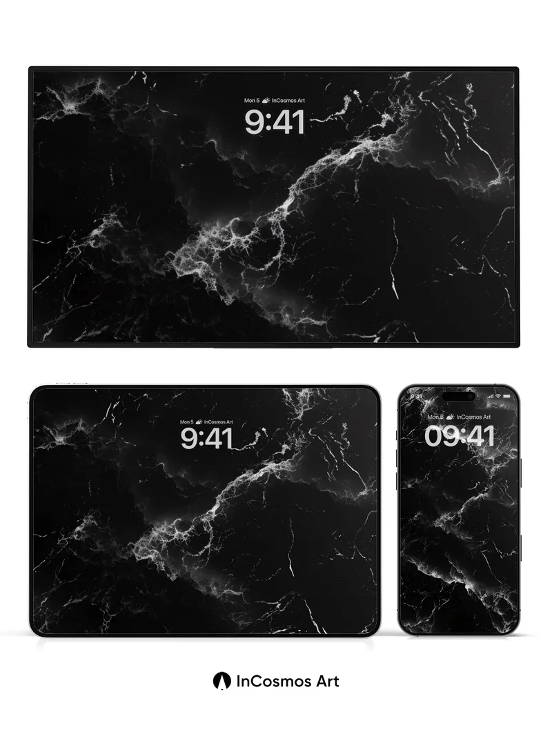Nocturnal Vein Wallpaper with Luminous Fractures