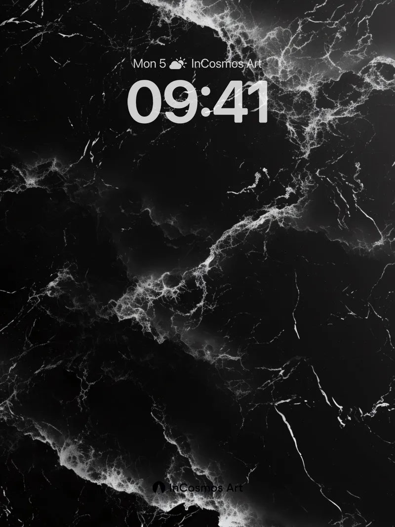 Nocturnal Vein Wallpaper with Luminous Fractures