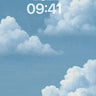 Azure Drift Cloud Skyline Wallpaper