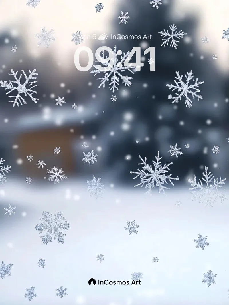 Frost Whisper Wallpaper with Silent Snowfall