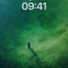 Serene Depths Wallpaper with Floating Shadows wallpaper for iPhone, iPad & Mac