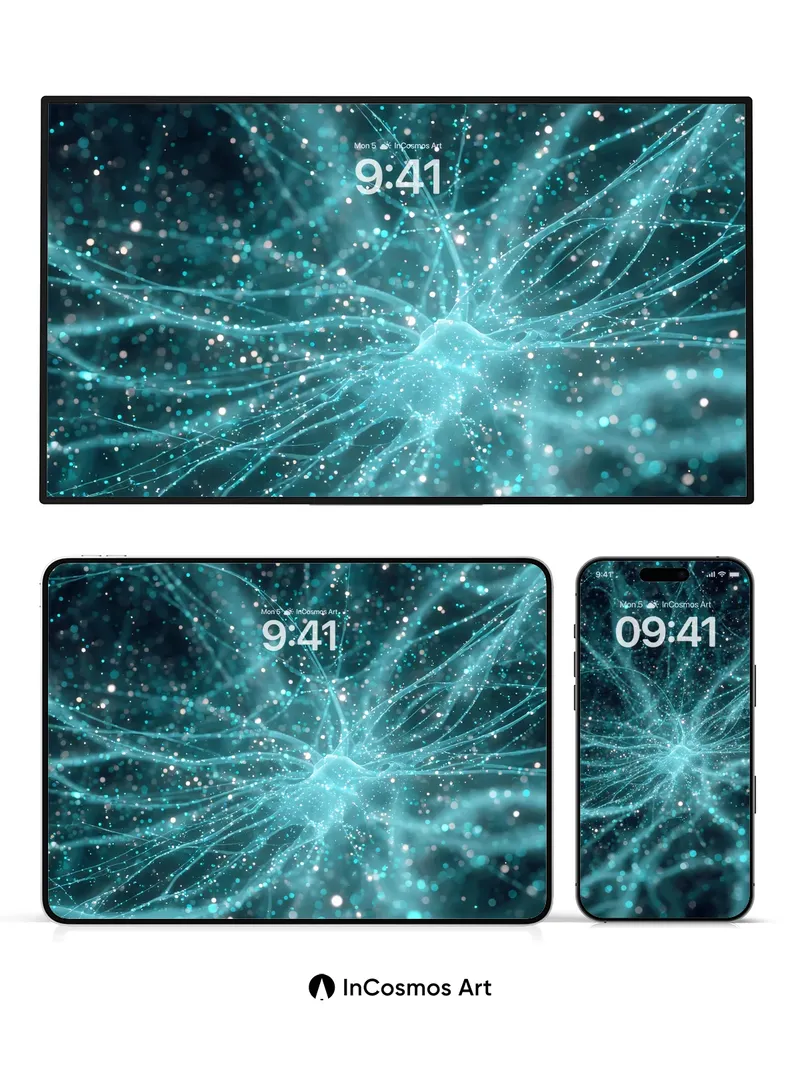 Neural Luminance Wallpaper with Starlight Veins