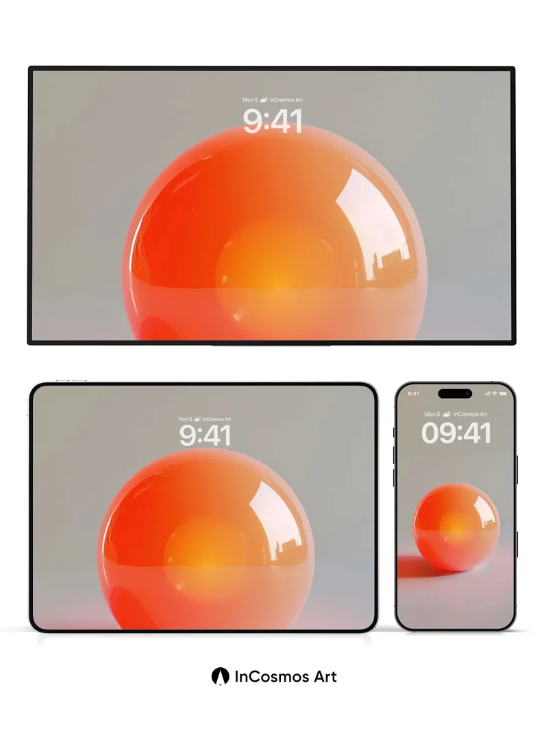 Luminous Orb Wallpaper with Ethereal Hue