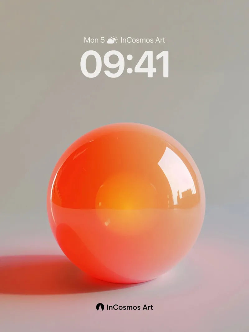 Luminous Orb Wallpaper with Ethereal Hue