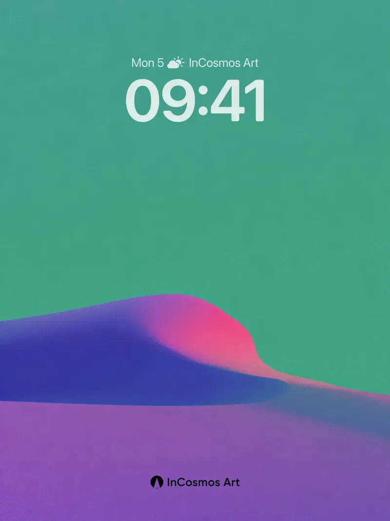 Luminous Dune Wallpaper with Ethereal Gradient