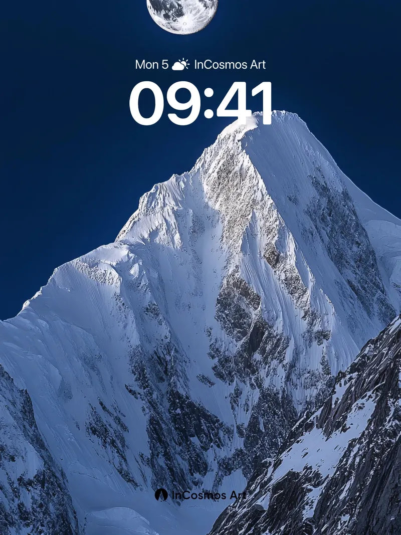 Silent Summit Wallpaper with Lunar Embrace wallpaper for iPhone, iPad & Mac