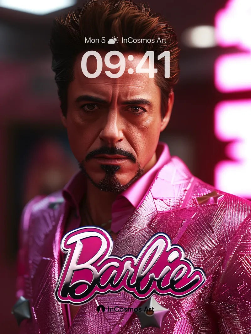 Neon Mirage Wallpaper with Iron Man's Twist