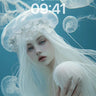Luminous Depths Wallpaper with Ethereal Drift wallpaper for iPhone, iPad & Mac