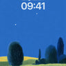 Serene Starlit Meadow Wallpaper wallpaper for iPhone, iPad & Mac