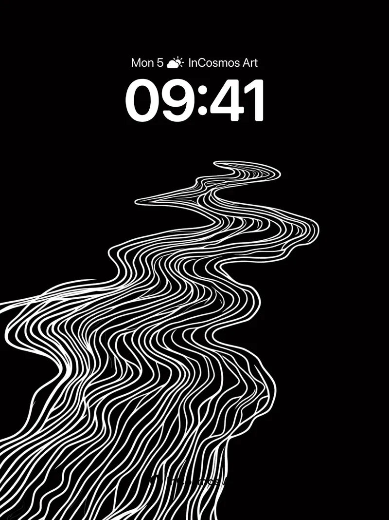 Silent Current Wallpaper with Woven Lines