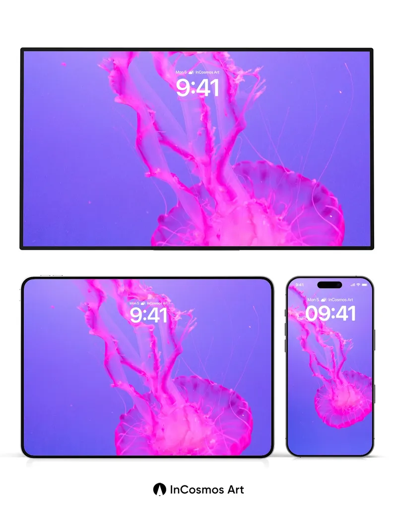 Luminous Drift Wallpaper with Ethereal Tendrils