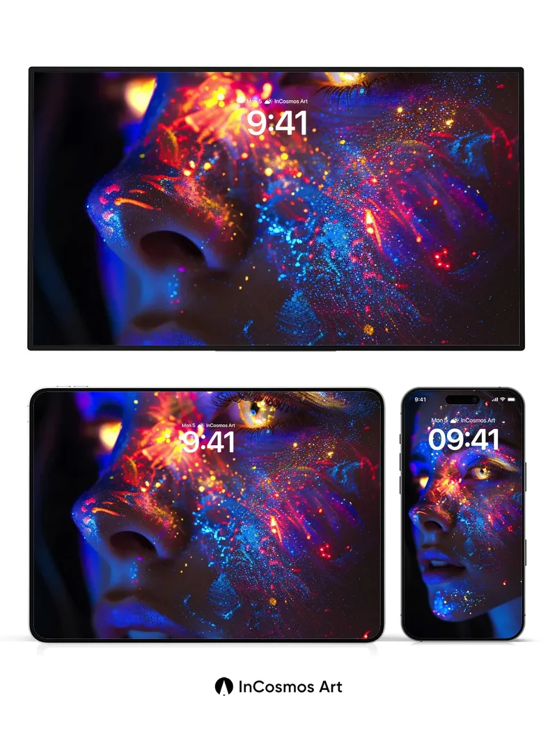 Cosmic Veil Wallpaper with Starlight Breath