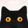Obsidian Gaze Wallpaper with Amber Eyes wallpaper for iPhone, iPad & Mac