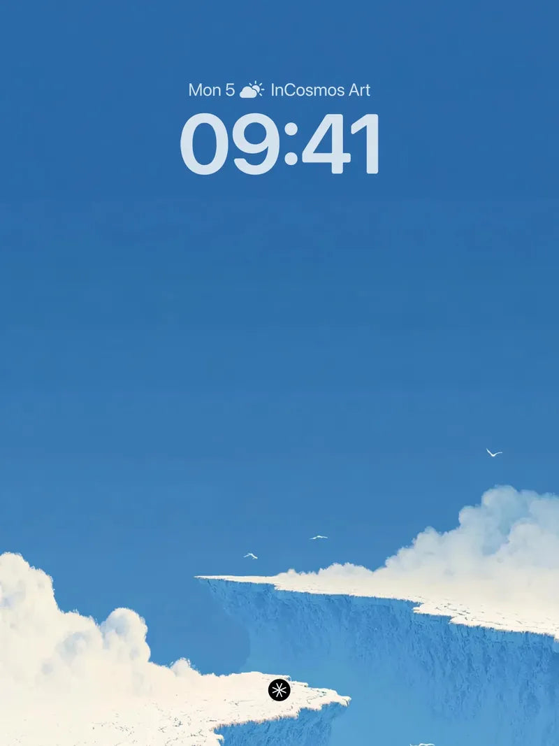 Ethereal Cliffside Serenity Wallpaper wallpaper for iPhone, iPad & Mac
