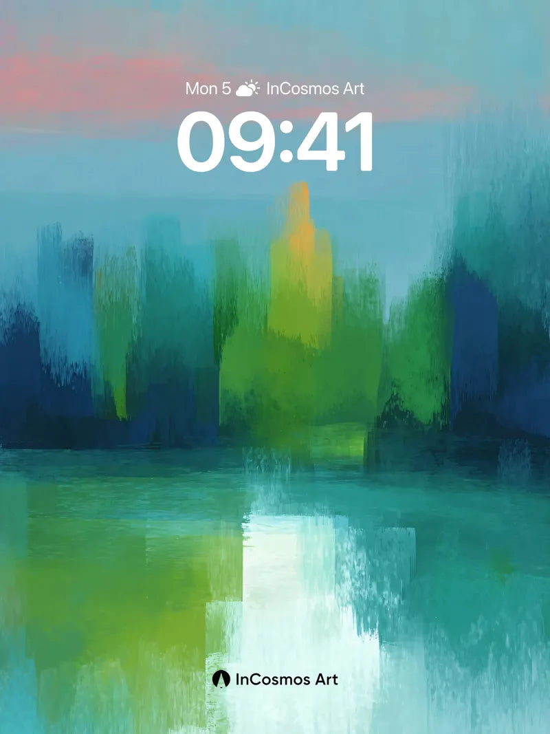 Serene Horizon Wallpaper with Ethereal Reflections