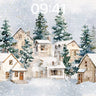 Silent Snowfall Wallpaper with Frosted Pines wallpaper for iPhone, iPad & Mac