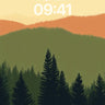 Serenity Ridge Wallpaper with Distant Hues wallpaper for iPhone, iPad & Mac