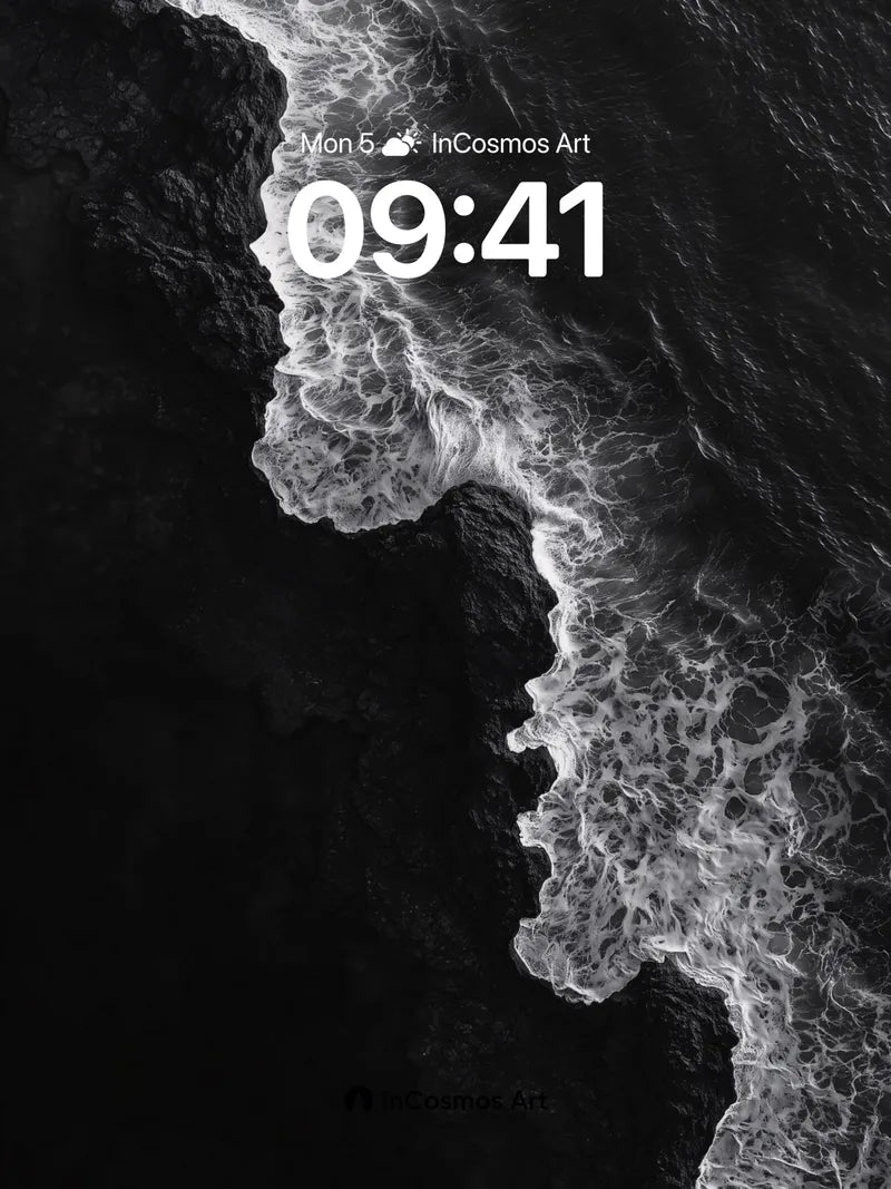 Silent Surge Wallpaper with Frosted Edge