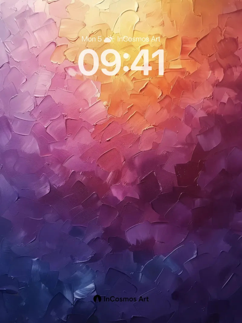 Luminous Prism Wallpaper with Textured Depth