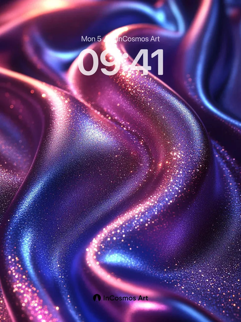 Luminous Silk Wallpaper with Cosmic Dust