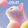 Serene Skygaze Wallpaper with Cotton Clouds wallpaper for iPhone, iPad & Mac
