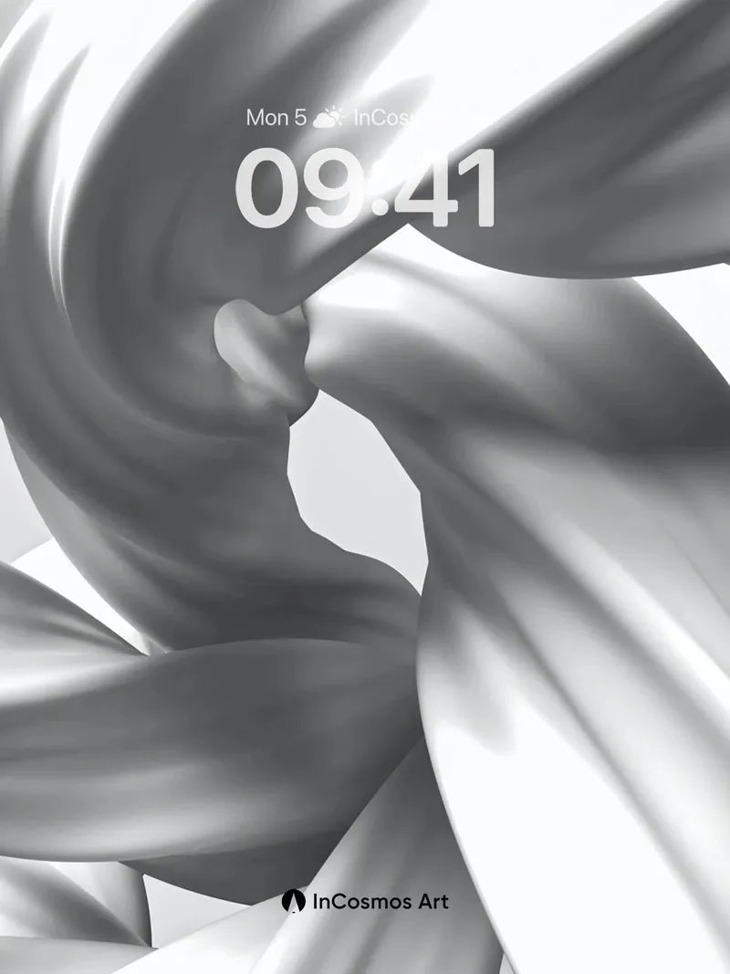 Silken Spiral Wallpaper with Ethereal Flow