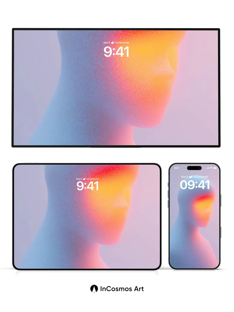 Neon Hush Wallpaper with Ethereal Glow