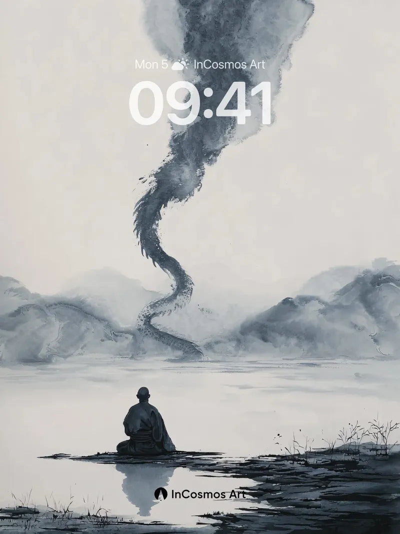 Serenity Smoke Wallpaper with Zen Reflection