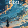 Golden Skyline Wallpaper with Kite Whispers wallpaper for iPhone, iPad & Mac