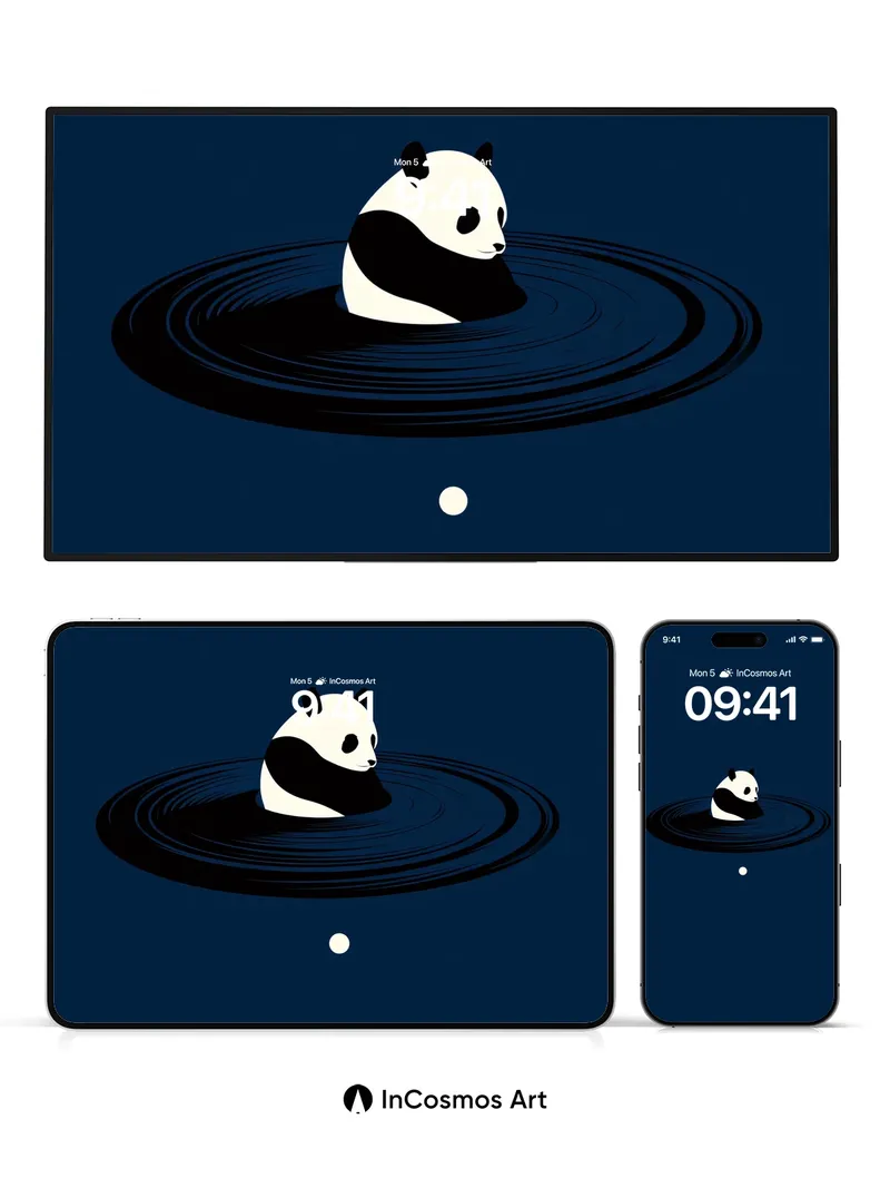 Silent Float Wallpaper with Midnight Ripple