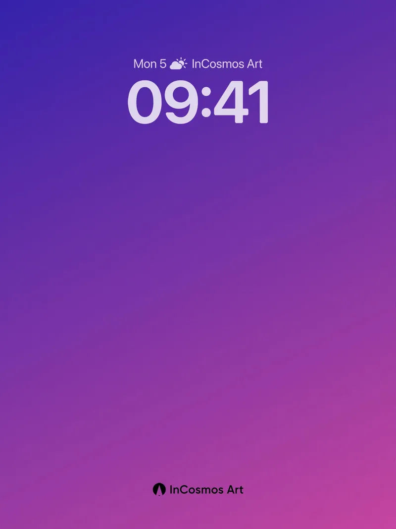 Lavender Hush Gradient Wallpaper with Ethereal Fade