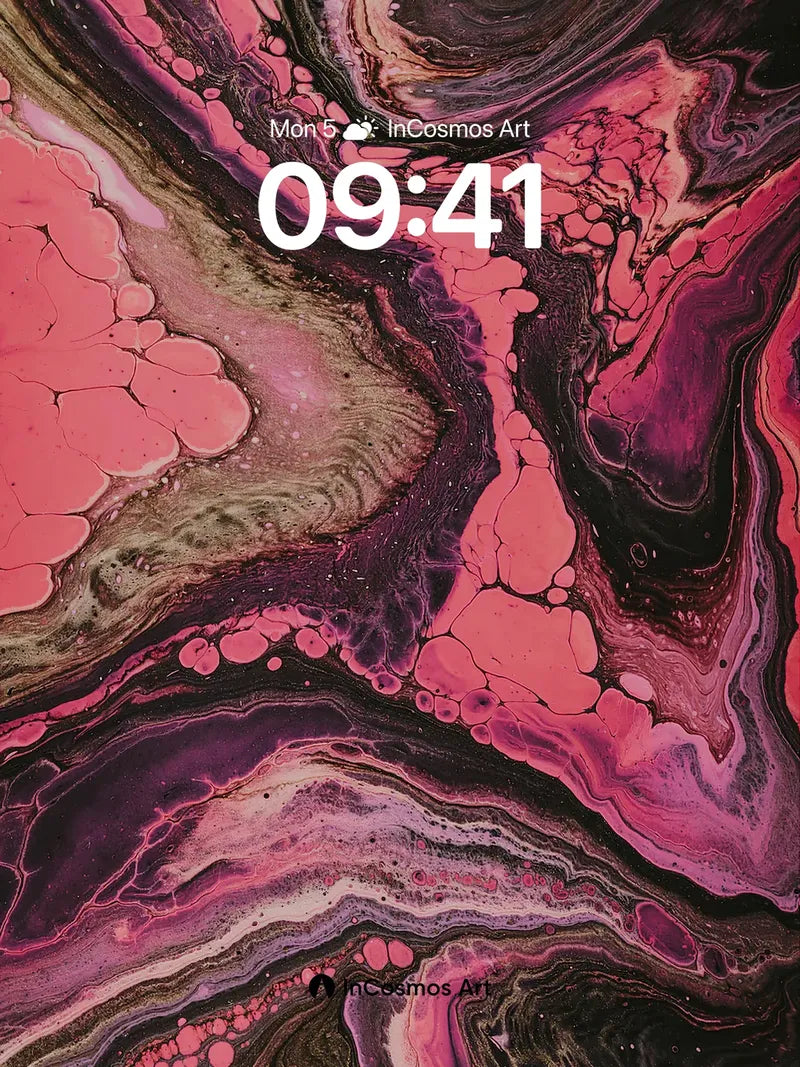 Lavender Storm Wallpaper with Cosmic Veins