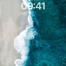 Turquoise Edge Wallpaper with Whispering Waves wallpaper for iPhone, iPad & Mac