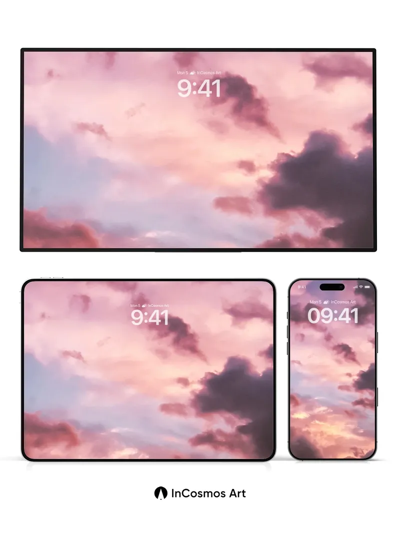 Crimson Hush Wallpaper with Dusk's Whisper