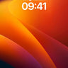 Crimson Horizon Wallpaper with Liquid Light wallpaper for iPhone, iPad & Mac