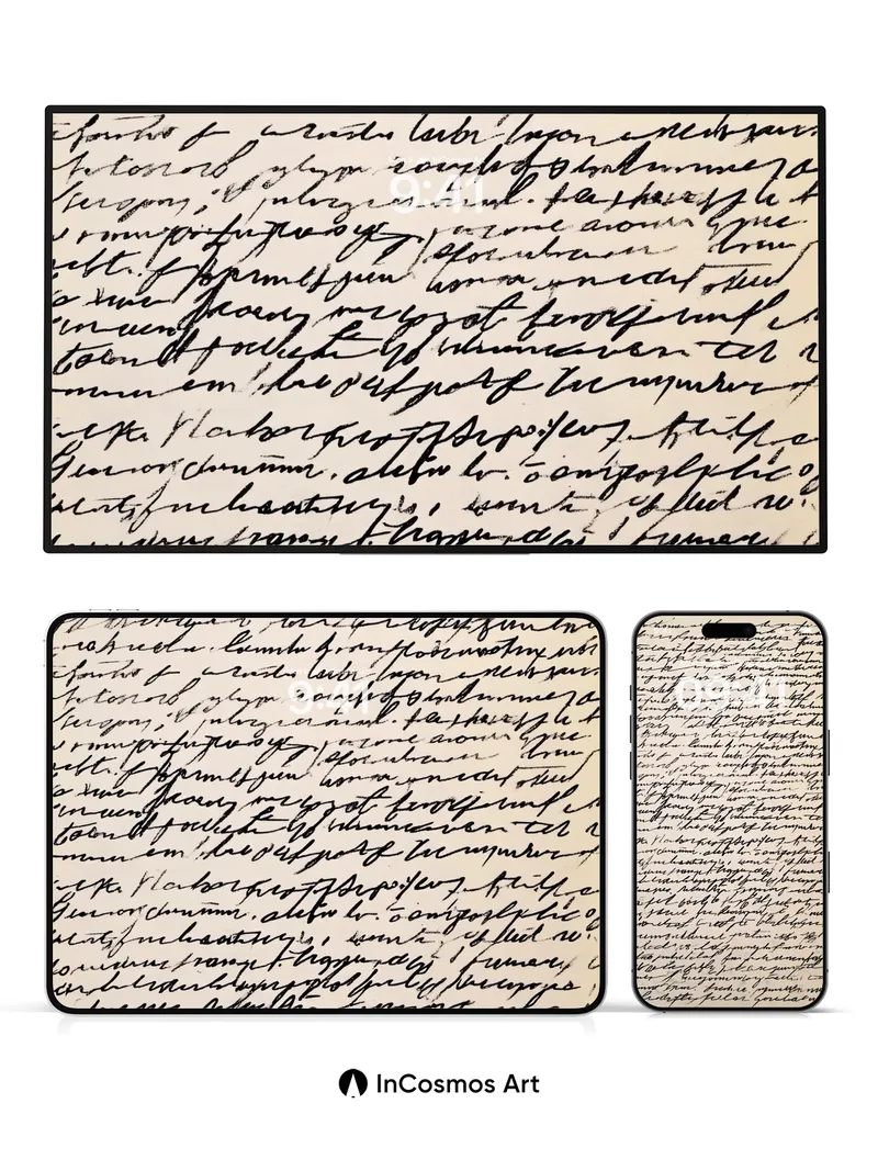 Whispered Ink Wallpaper with Hidden Scripts